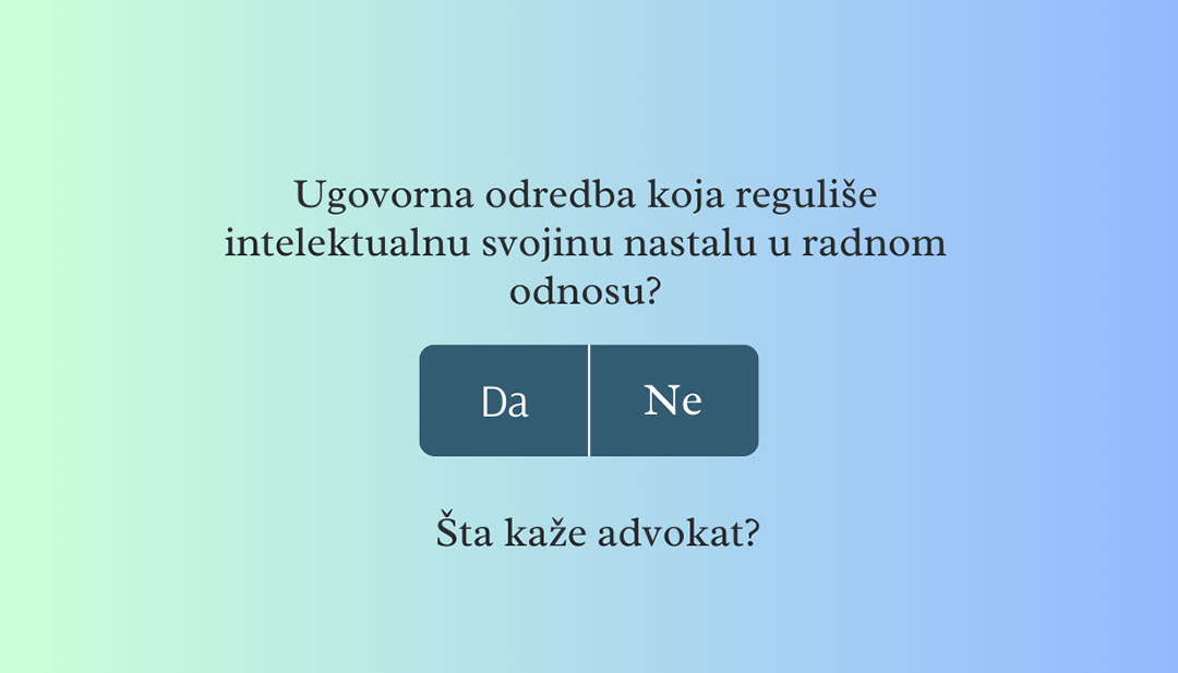 Intelektualna Svojina Nastala U Radnom Odnosu1